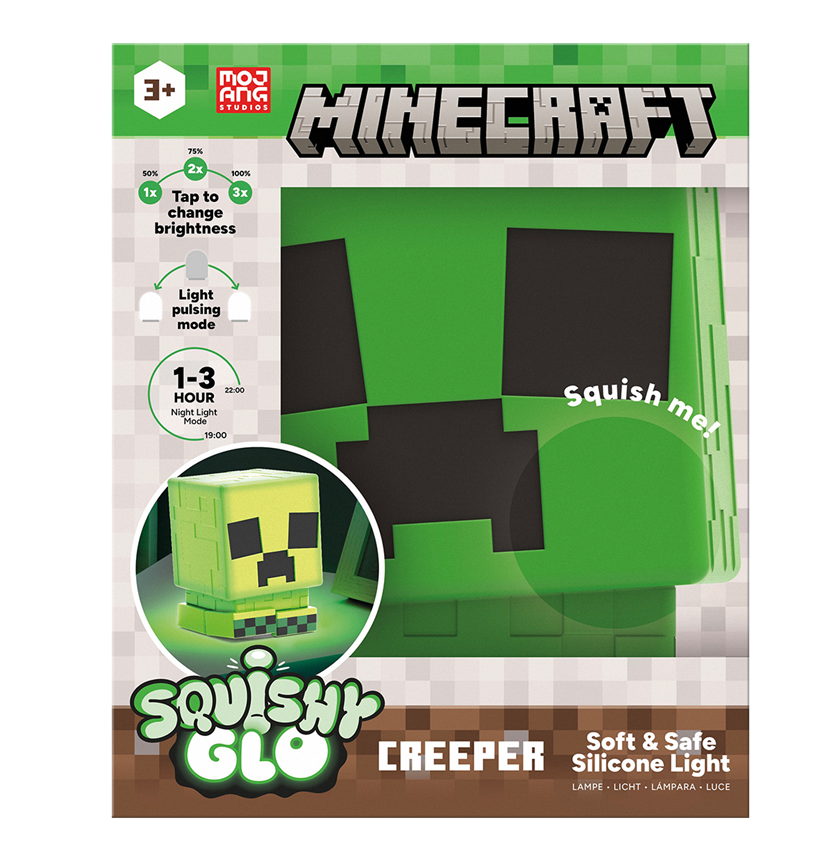 MINECRAFT - Creeper - Lampe en Silicone Rechargeable 15cm