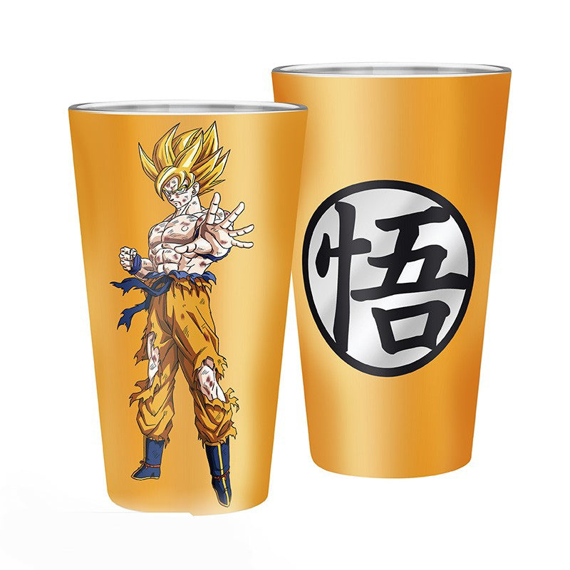 DRAGON BALL - Verre XXL Premium - 400 ml - Goku Saiyan