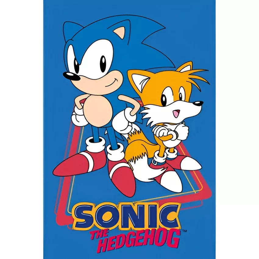 Serviette pour les mains et le visage Sonic the Hedgehog Tails, serviette 30x50cm