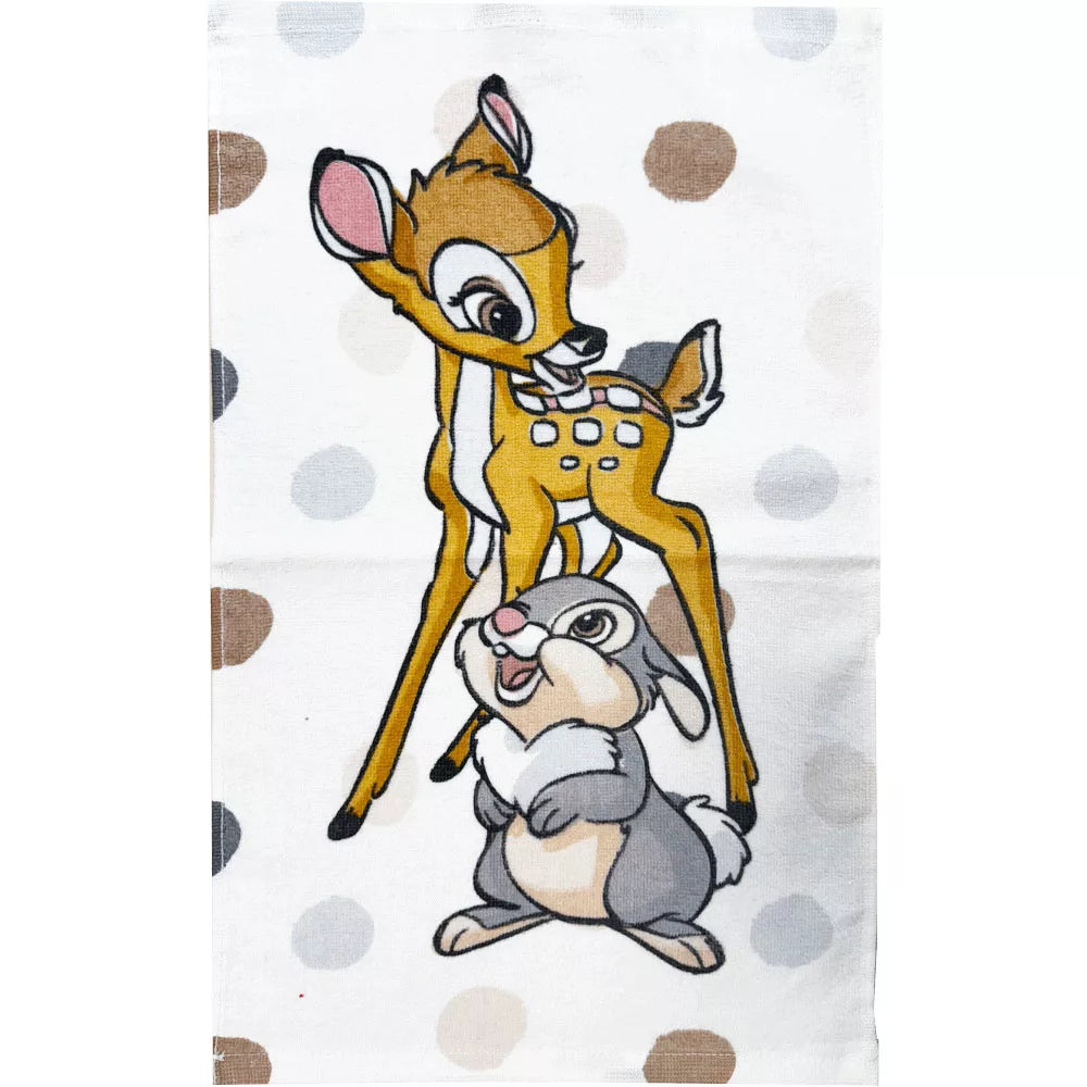 Serviette de toilette, serviette de visage, serviette Disney Bambi Dotty Friends 30x50 cm