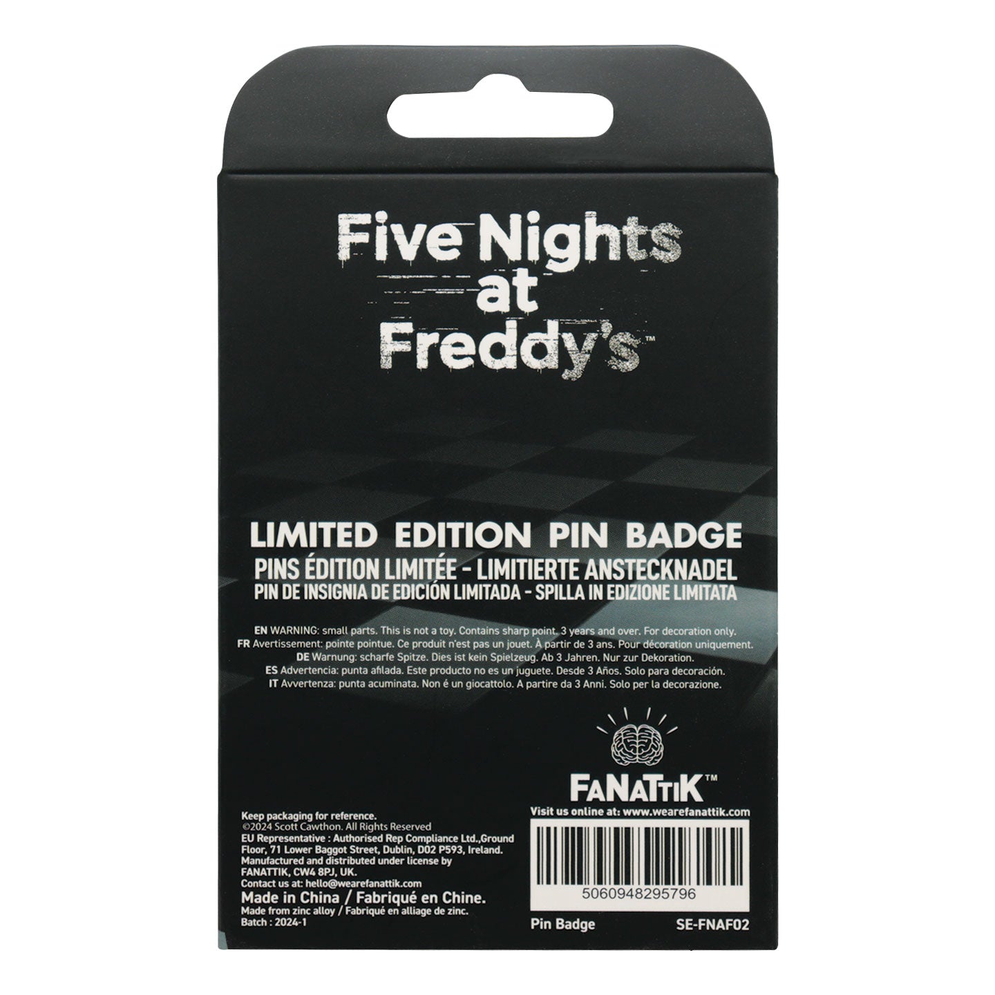 FIVE NIGHTS AT FREDDY'S - Fazbear - Pin's Edition Limitée