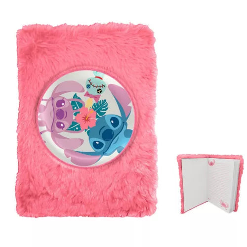 Carnet de notes A5 en peluche Disney Lilo et Stitch
