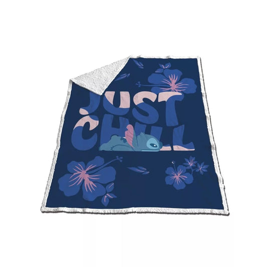 Couverture Sherpa Bleu Disney Lilo et Stitch