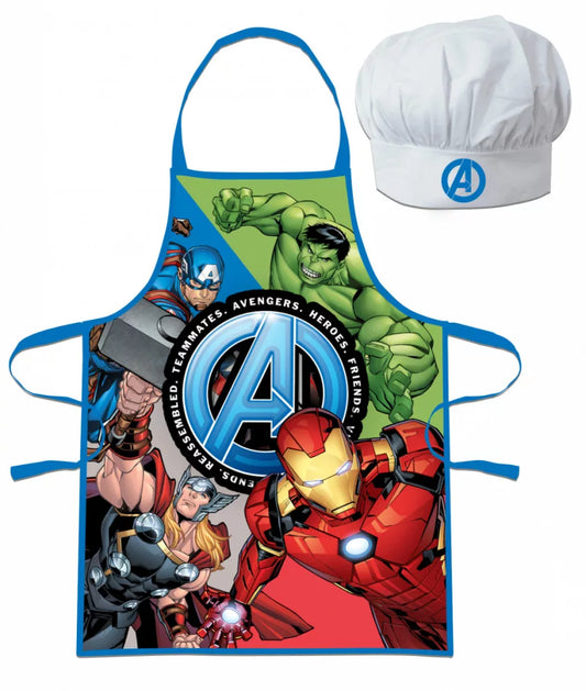 Ensemble Tablier + Toque Avengers