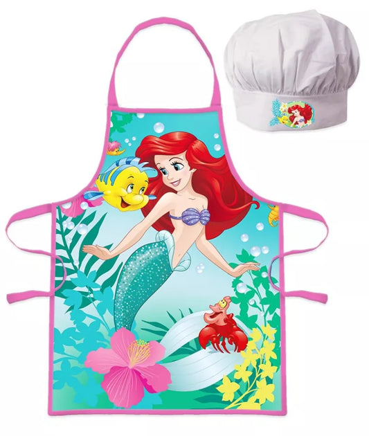 Ensemble Tablier + Toque pour enfant Disney / Ariel La petite sirène