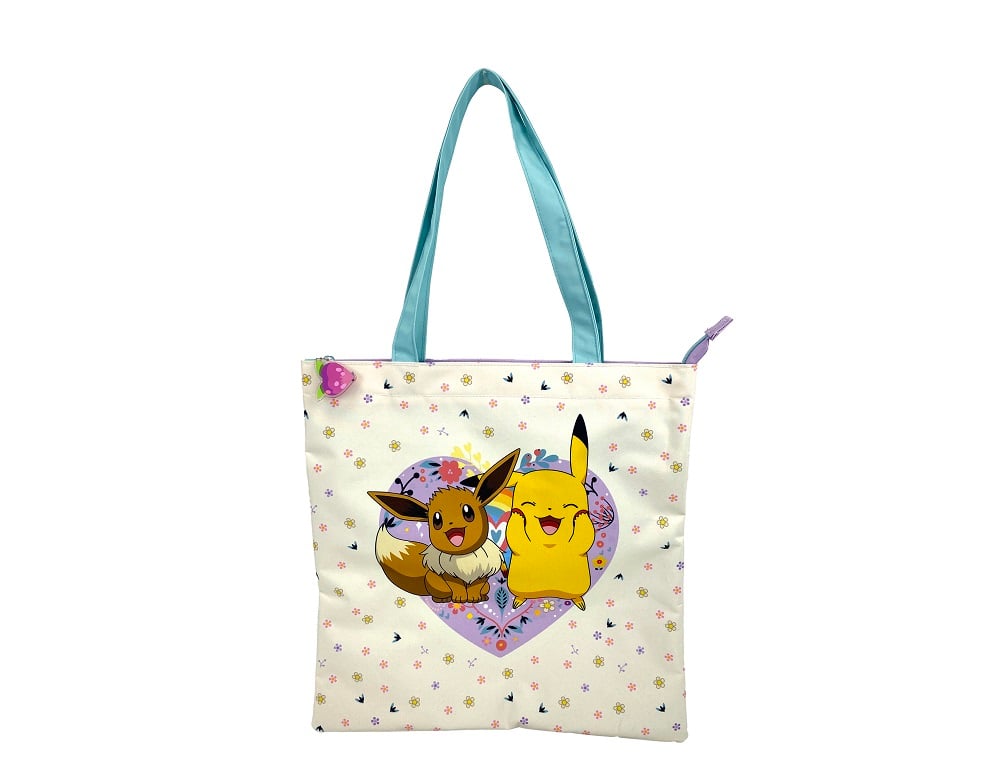 Tote Bag Collection flower - Pokémon / Pikachu & Evoli