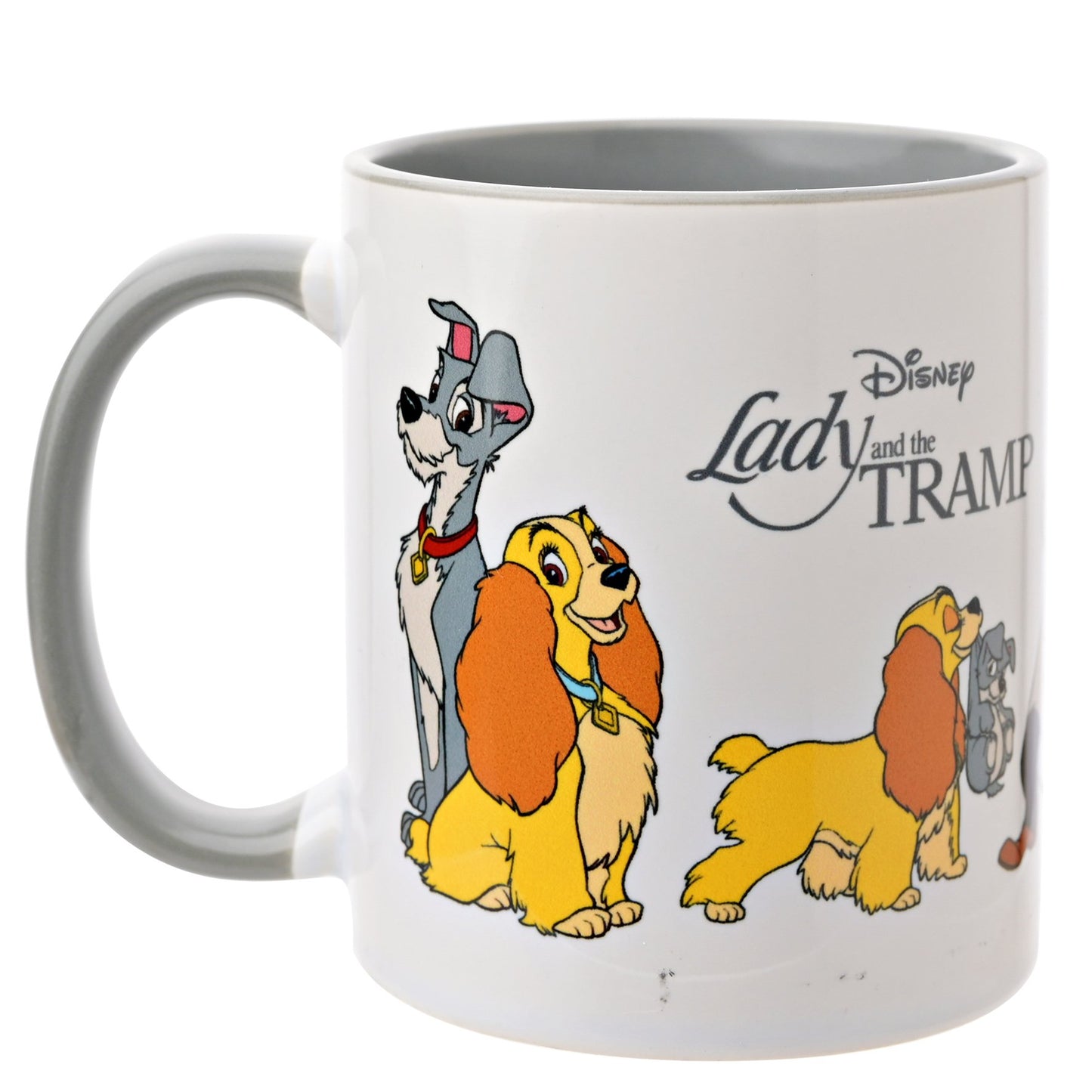 Mug Interieur Coloré - 325ml - La Belle & Le Clochard / Disney