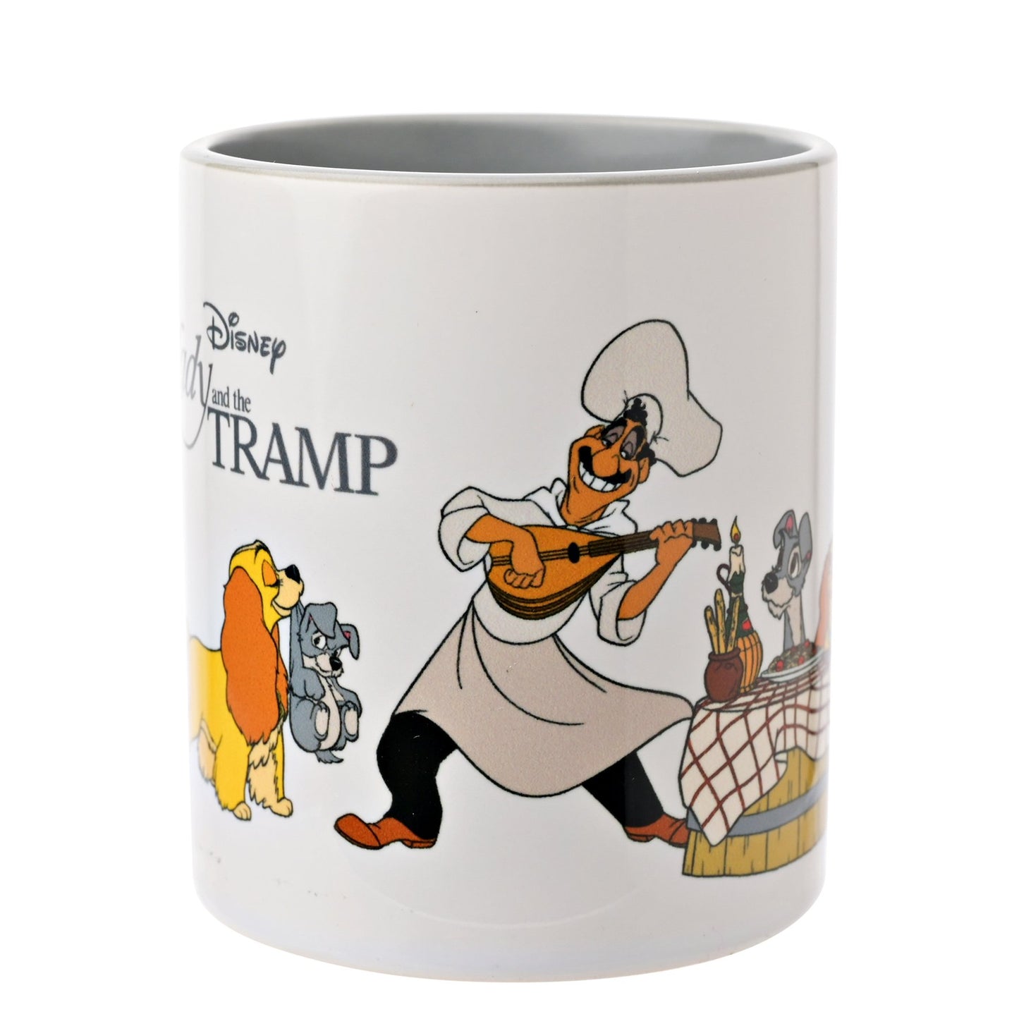 Mug Interieur Coloré - 325ml - La Belle & Le Clochard / Disney