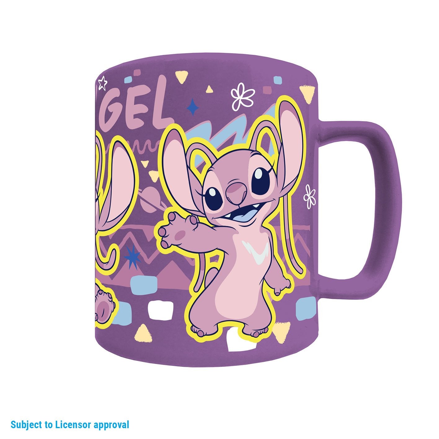 Fuzzy Mug 440ml - Angel / Stitch
