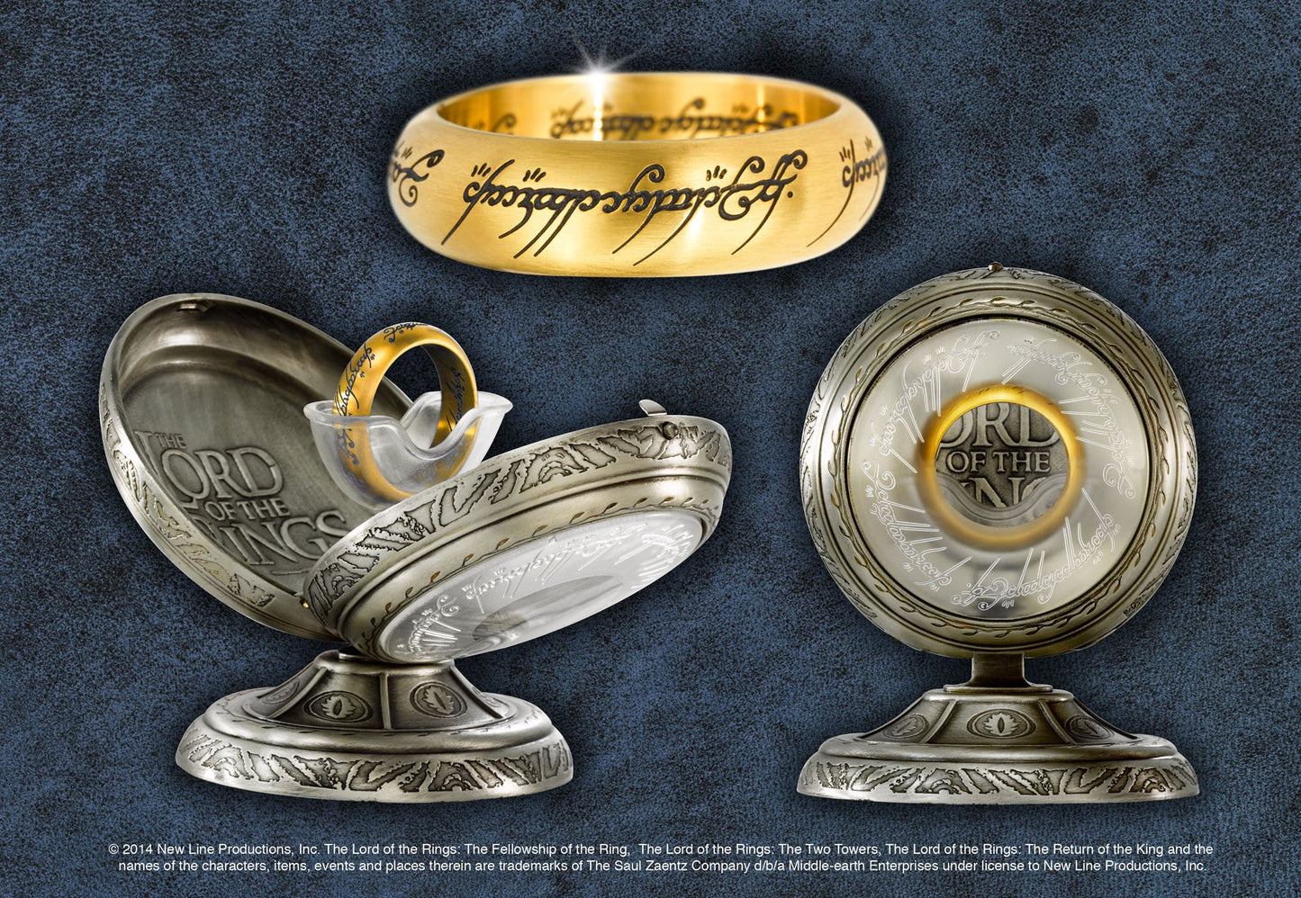 LORD OF THE RINGS - Anneau Unique - Acier doré