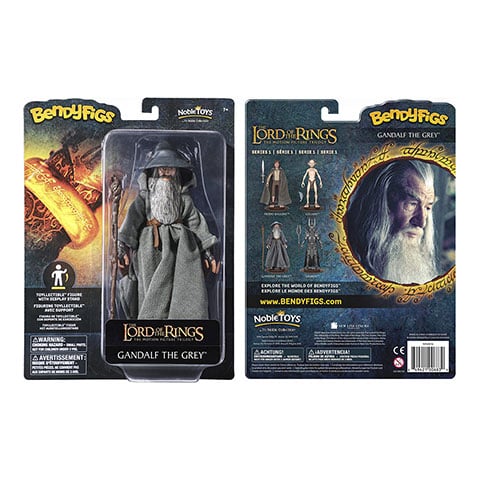LE SEIGNEUR DES ANNEAUX - Gandalf - Figurine Bendyfigs avec support