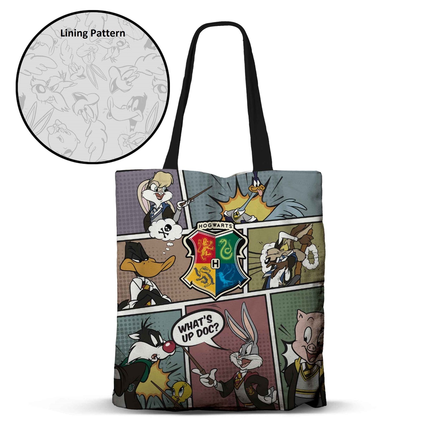 Tote Bag Prenium  - Looney Tunes à Poudlard