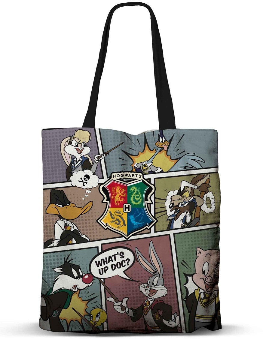 Tote Bag Prenium  - Looney Tunes à Poudlard