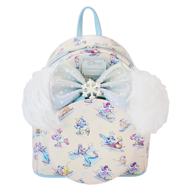 Mini sac à dos Serre-tête LoungeFly - Winter Wonderland / Mickey & Amis