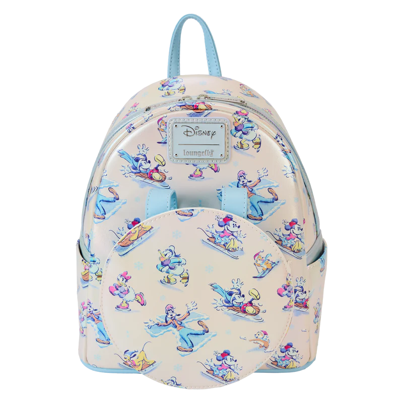 Mini sac à dos Serre-tête LoungeFly - Winter Wonderland / Mickey & Amis