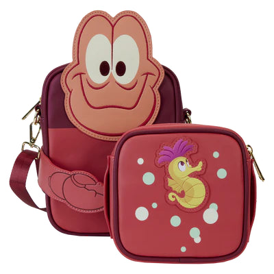 Sac Crossbuddies Loungefly - Sebastian / Petite Sirène 35 Anniv