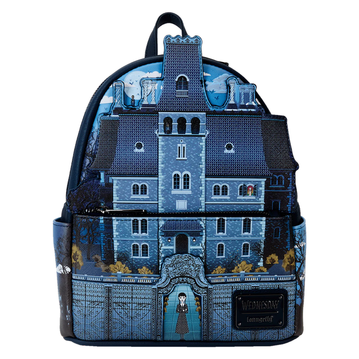 Mini Sac à Dos LoungeFly - Nevermore Academy / Mercredi