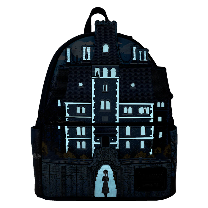 Mini Sac à Dos LoungeFly - Nevermore Academy / Mercredi
