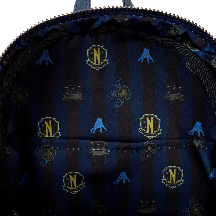 Mini Sac à Dos LoungeFly - Nevermore Academy / Mercredi