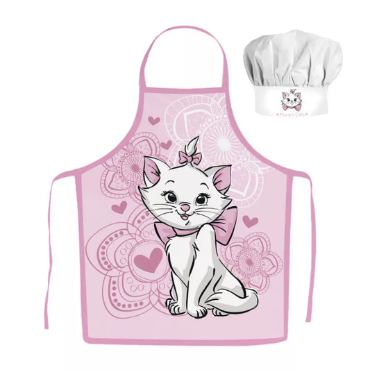 Ensemble Tablier  + Toque Marie Aristochats