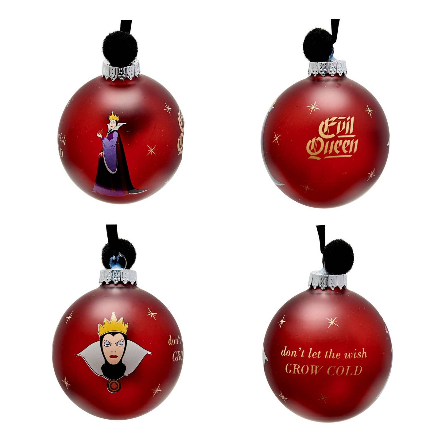 Lot de 7 boules de Noël Disney - Villains