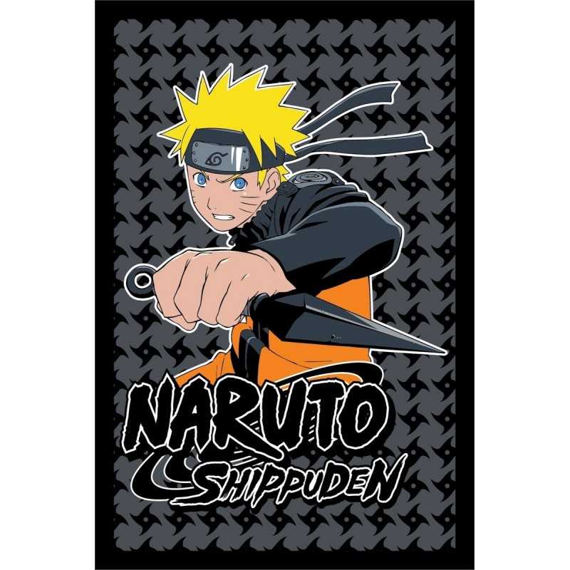 Plaid Polaire Naruto noir