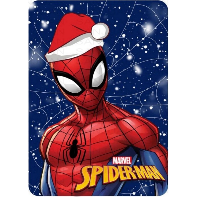 Plaid polaire Spiderman Marvel noël