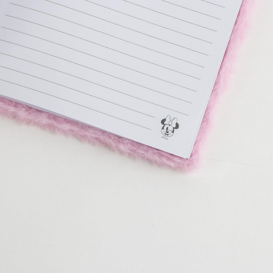 MINNIE - Smiley - Notebook Premium Fourrure - Format A5