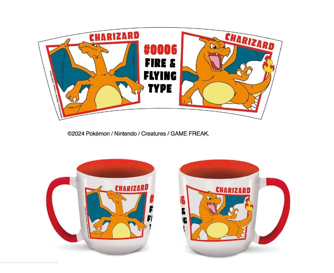POKÉMON - Dracaufeu - Mug Elite Intérieur Coloré - 384ml