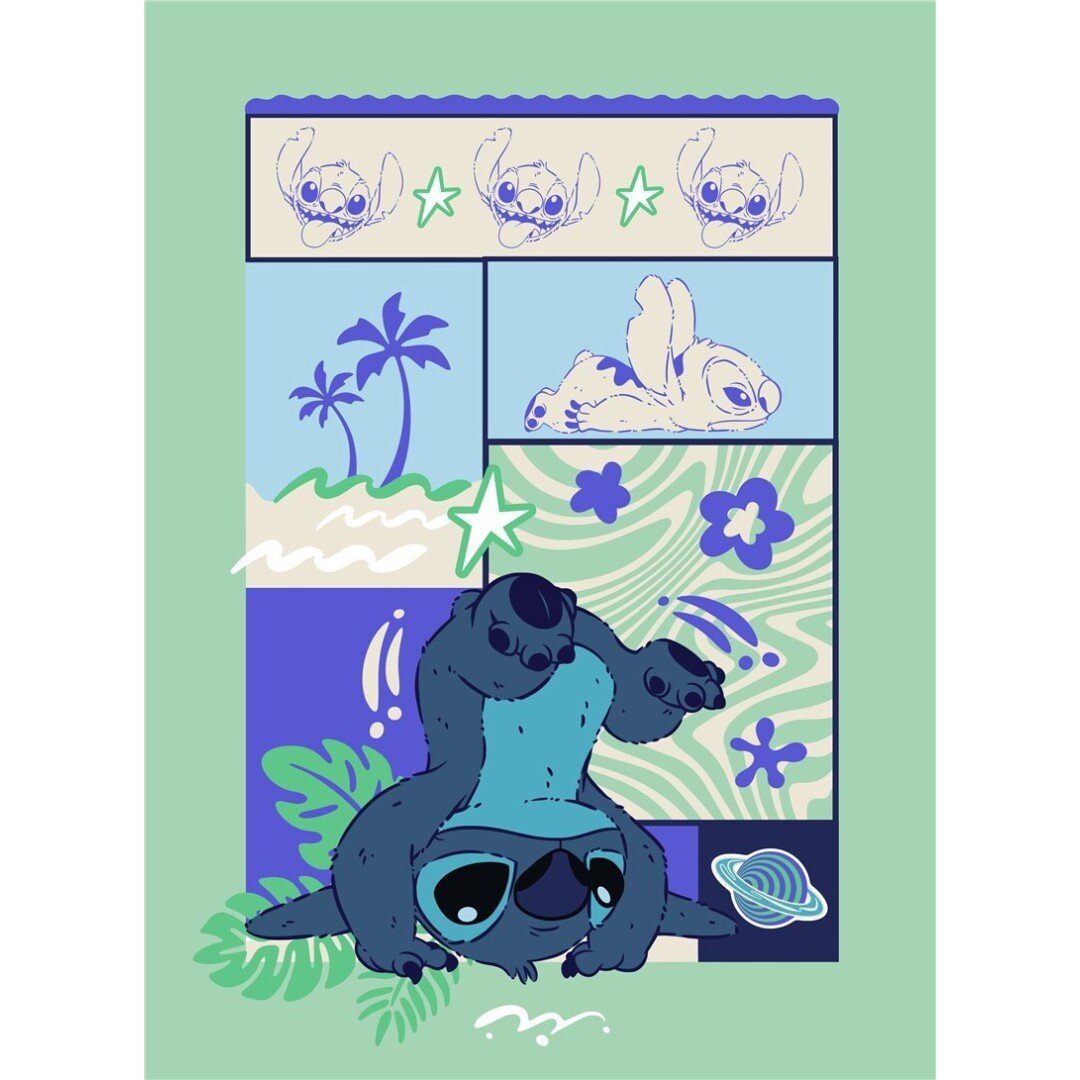 DISNEY - Couverture Flanelle 110x150cm - Stitch