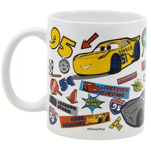 Mug en porcelaine Disney Cars Stickers 325 ml dans un coffret cadeau
