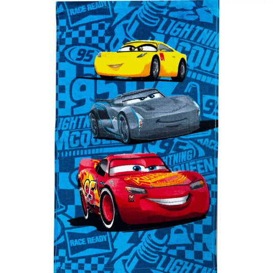 Serviette de toilette, serviette de visage, serviette Disney Cars Speed Champions 30x50 cm