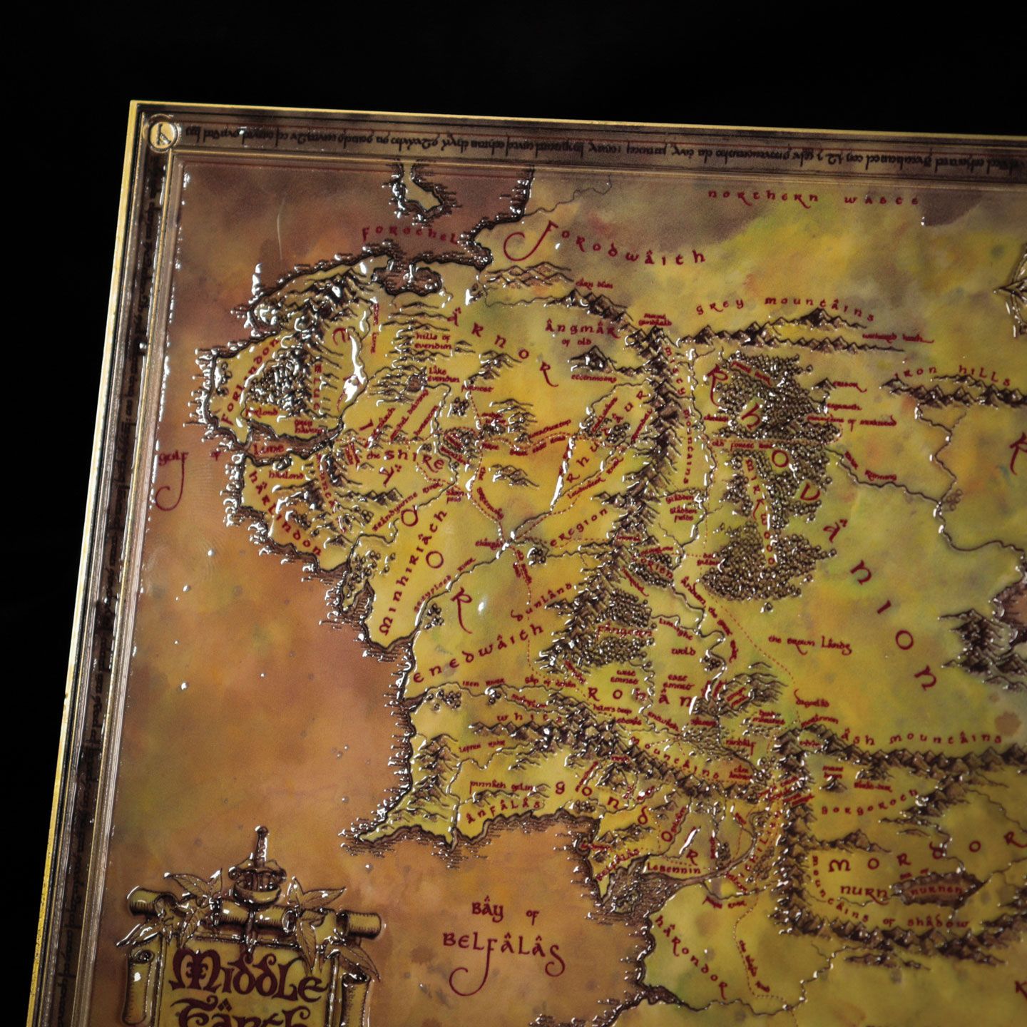 LE SEIGNEUR DES ANNEAUX - Carte en métal Edition Limitée