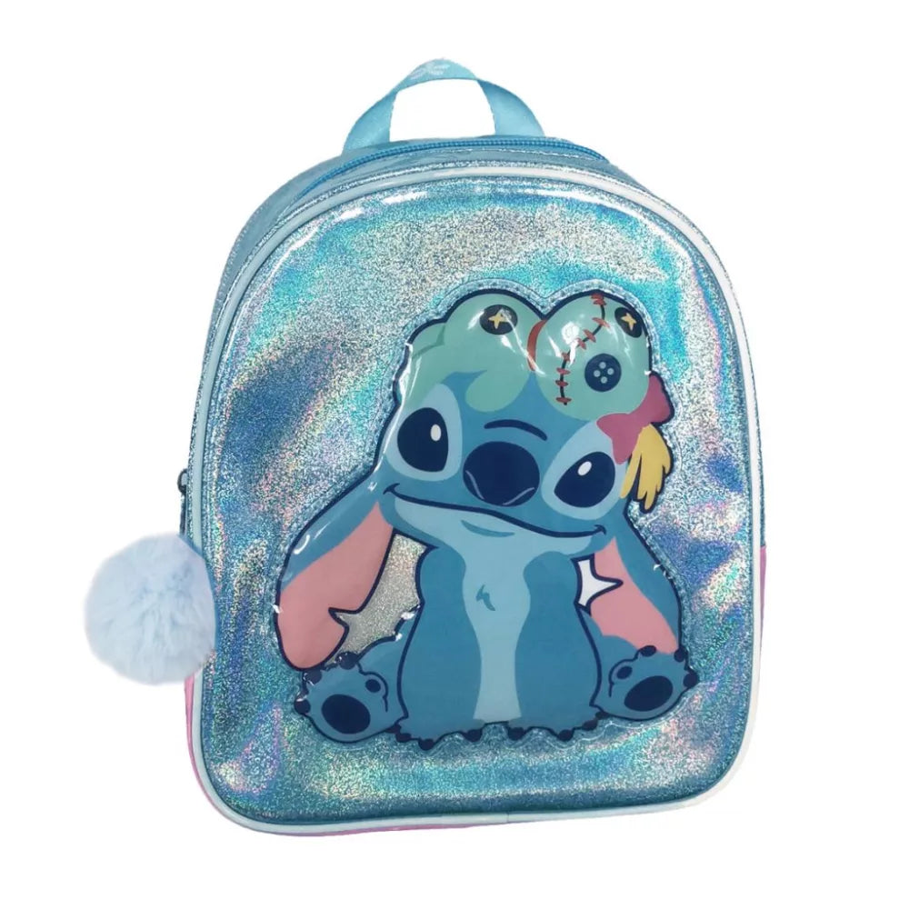 Sac à dos hologramme Disney Lilo et Stitch, sac 23 cm