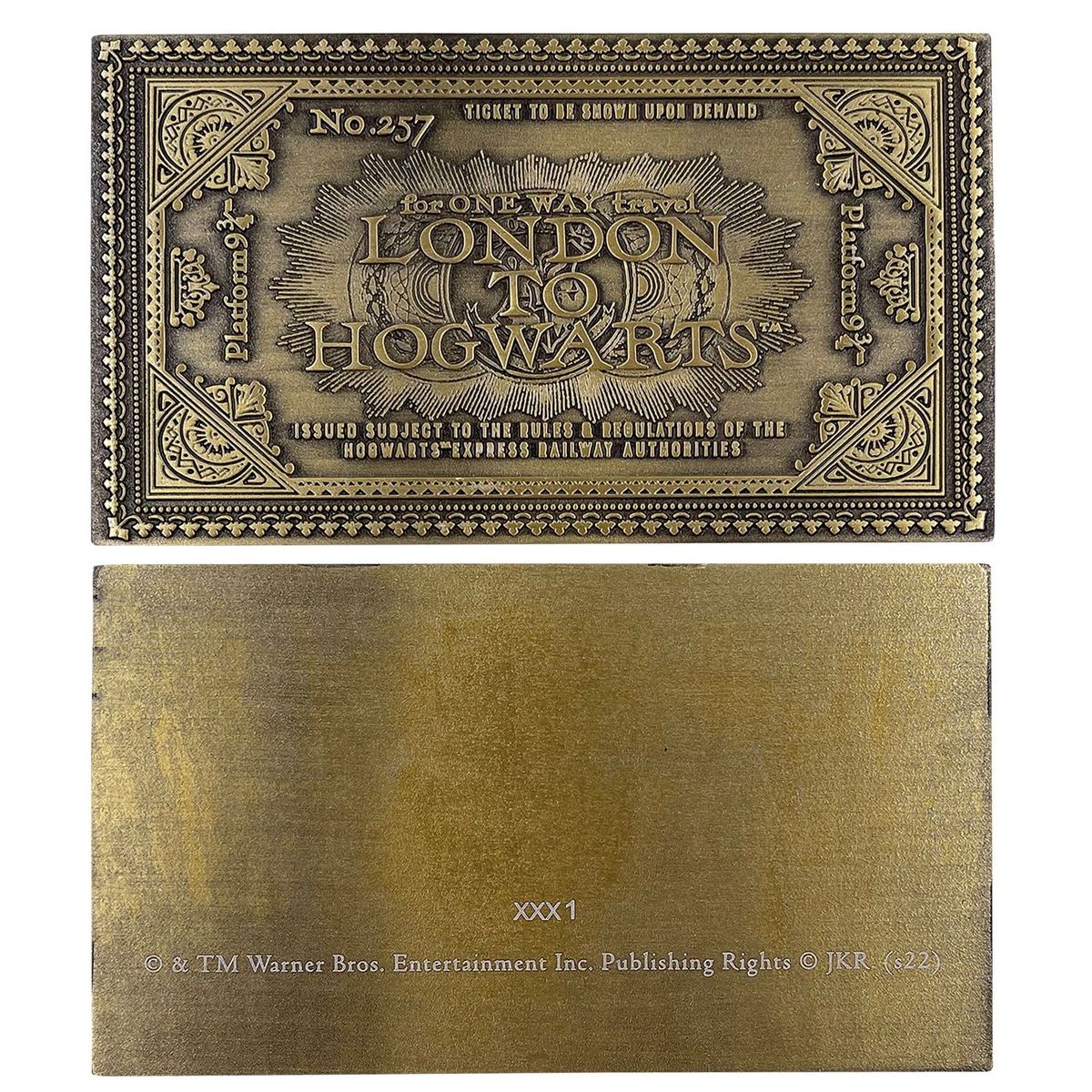 HARRY POTTER - Ticket Poudlard Express - Répique Edition Limité