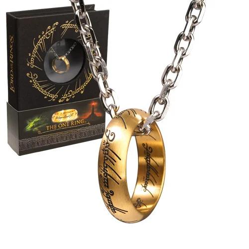 LORD OF THE RINGS - Anneau Unique et Chaîne - Acier