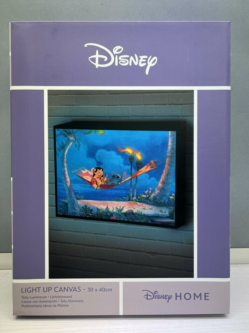 LILO & STITCH - Hamac - Canvas Lumineux 30x40 Cm