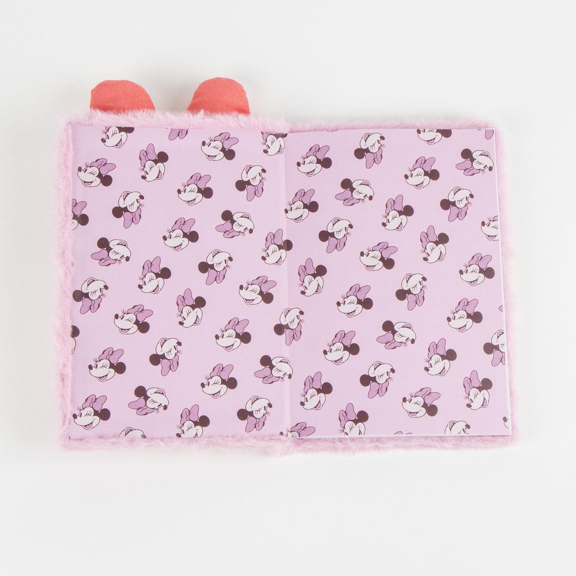 MINNIE - Smiley - Notebook Premium Fourrure - Format A5