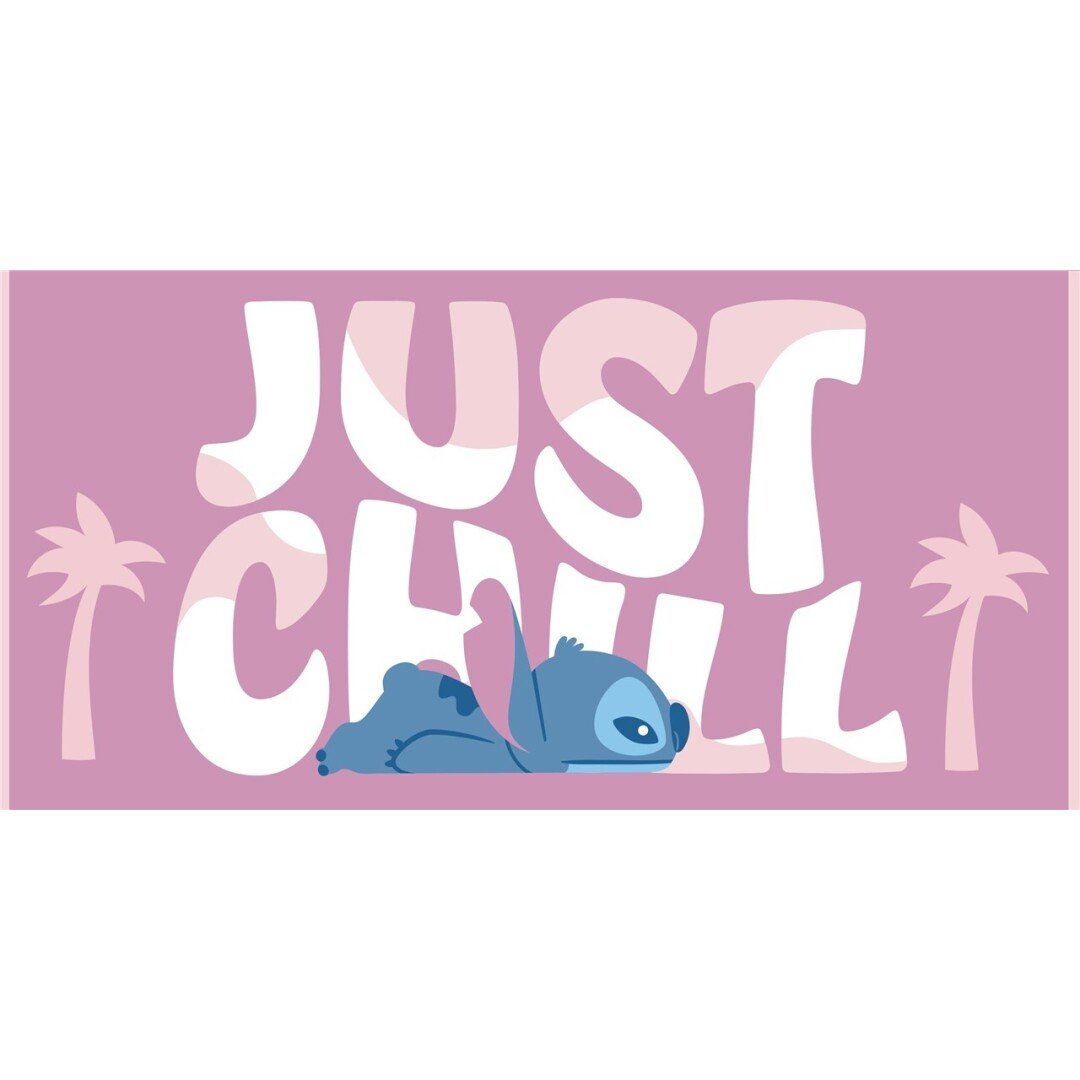 DISNEY - Stitch "Just Chill" - Serviette de Plage 70x140cm