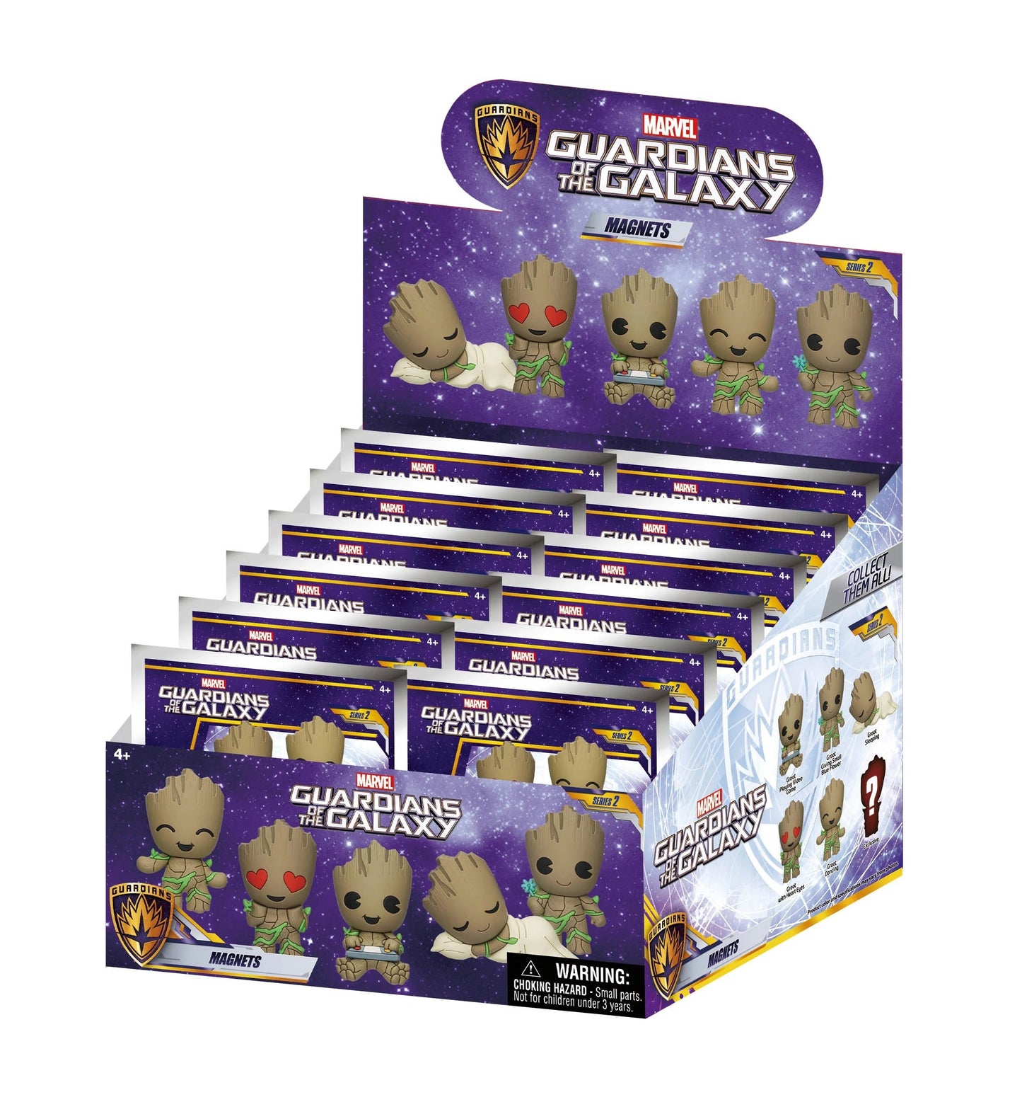 GROOT - Serie 2 - 3D Foam Magnets in blind bags (Display)