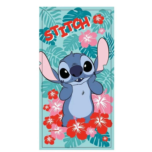 Serviette de bain et de plage Disney Lilo et Stitch in Bloom 70x140cm