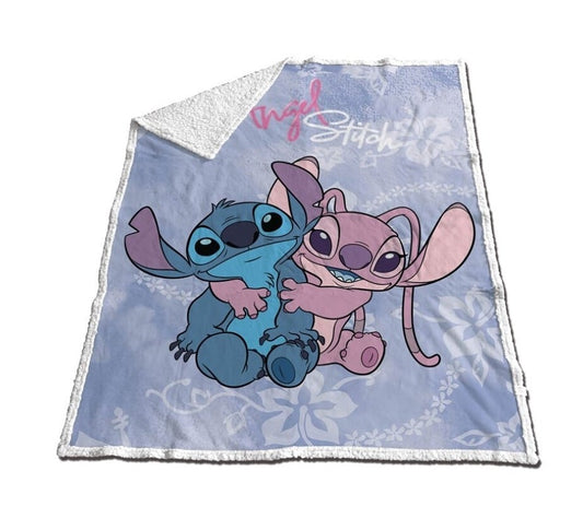 LILO & STITCH - Stitch & Angel - Couverture Sherpa 130x170cm
