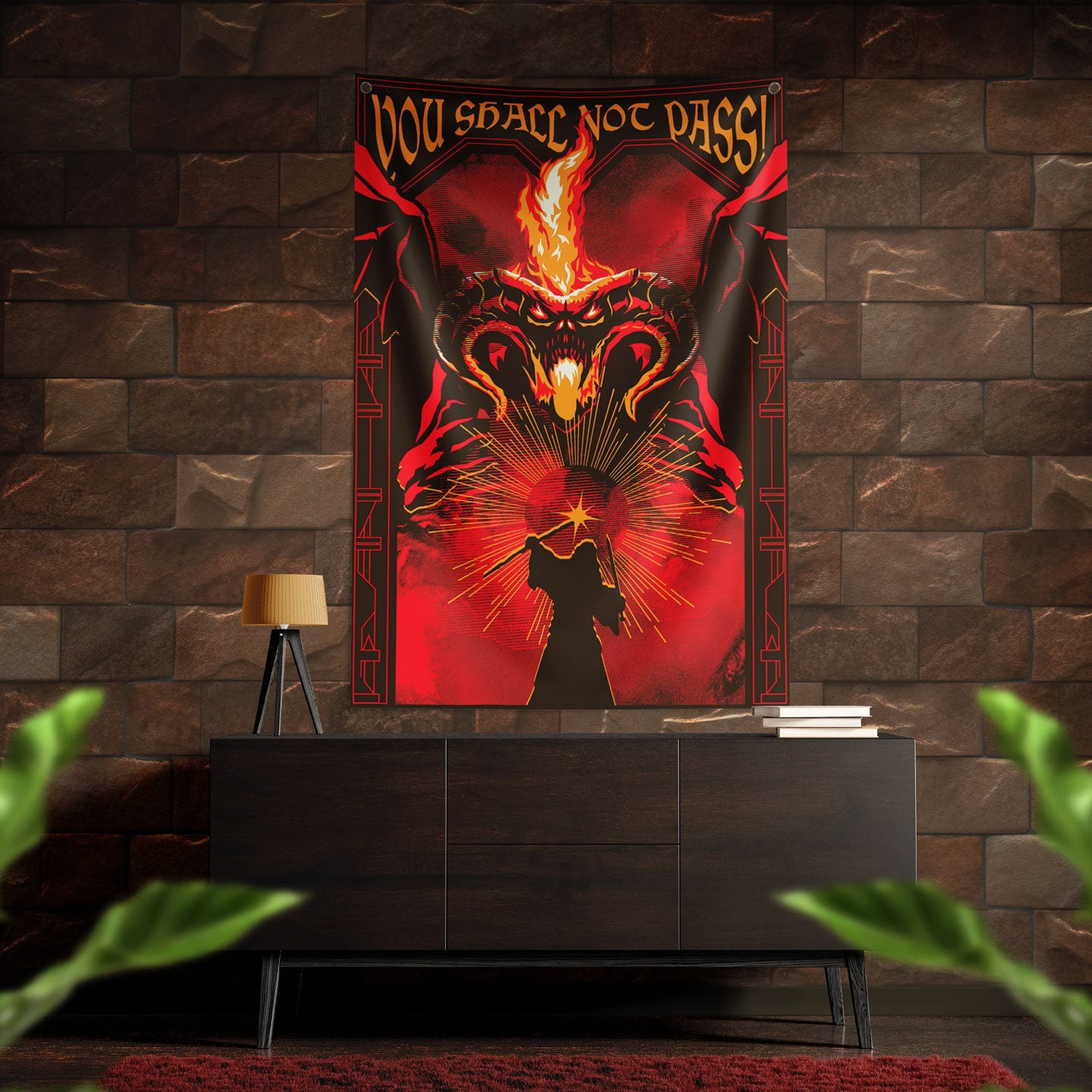 LE SEIGNEUR DES ANNEAUX - Balrog - Banner Murale '125 x 85 cm'