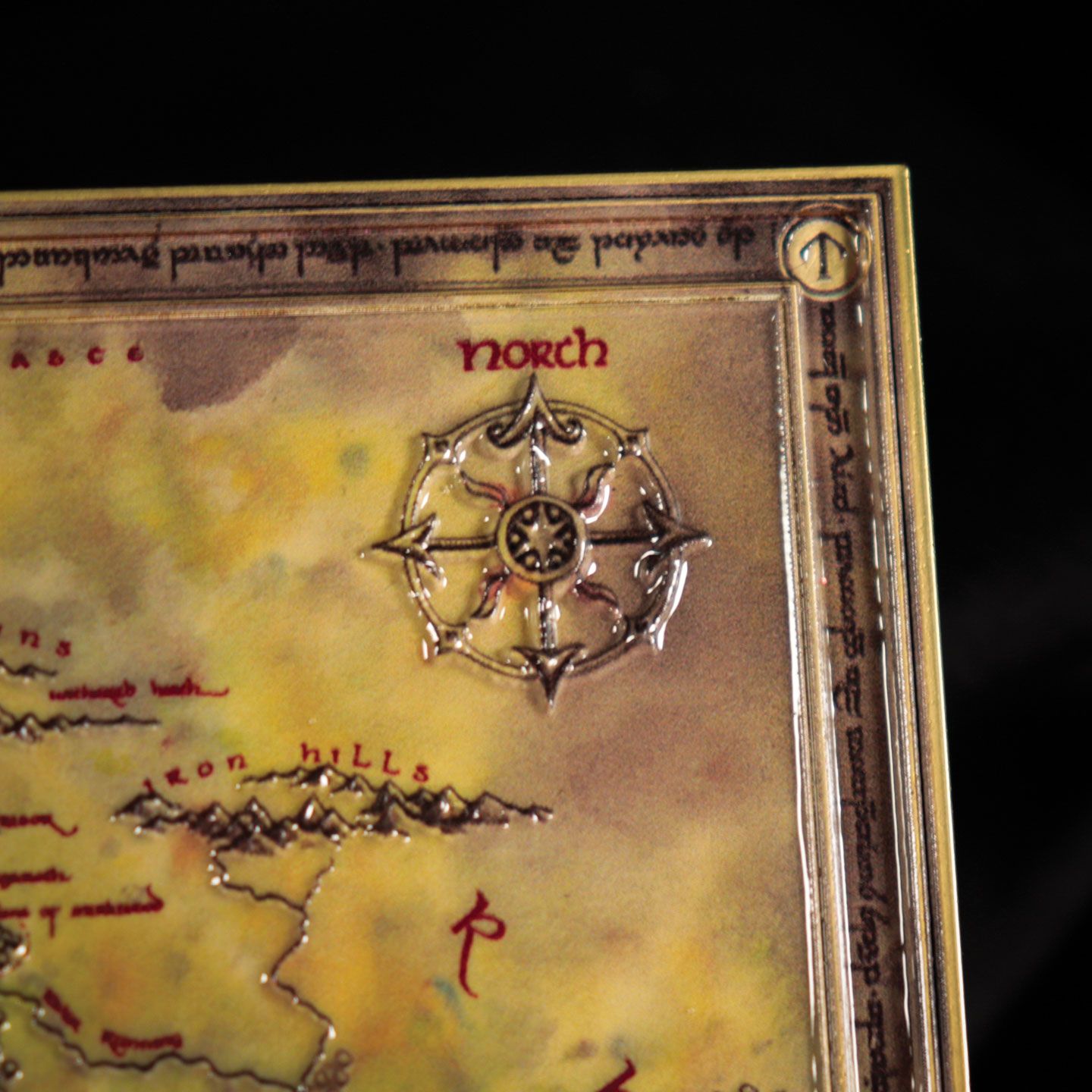 LE SEIGNEUR DES ANNEAUX - Carte en métal Edition Limitée
