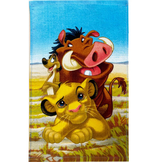 Serviette de toilette, serviette de visage, serviette 30x50 cm Disney Le Roi Lion Pride Lands Trio
