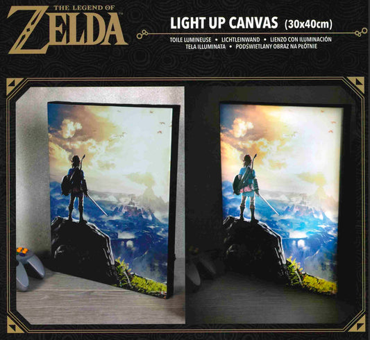 LEGEND OF ZELDA - Into The Wilds - Canvas Lumineux 40X30 Cm