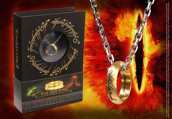 LORD OF THE RINGS - Anneau Unique et Chaîne - Acier