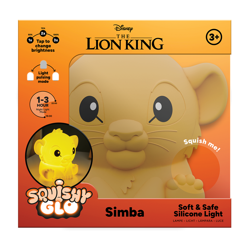 ROI LION - Simba - Lampe en Silicone Rechargeable 15cm
