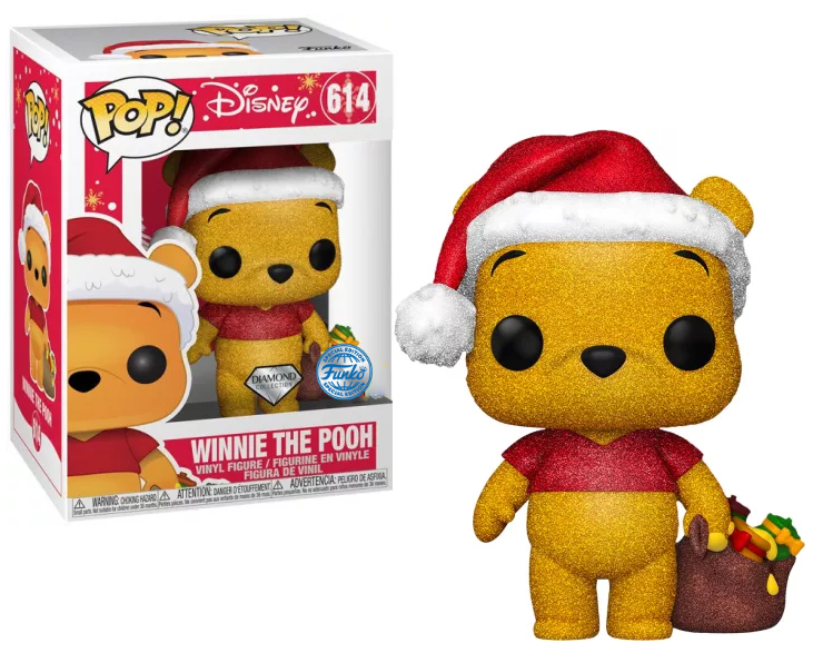 DISNEY - POP Disney N° 614 - Winnie L'Ourson "Noël" (Diamond Glitter)