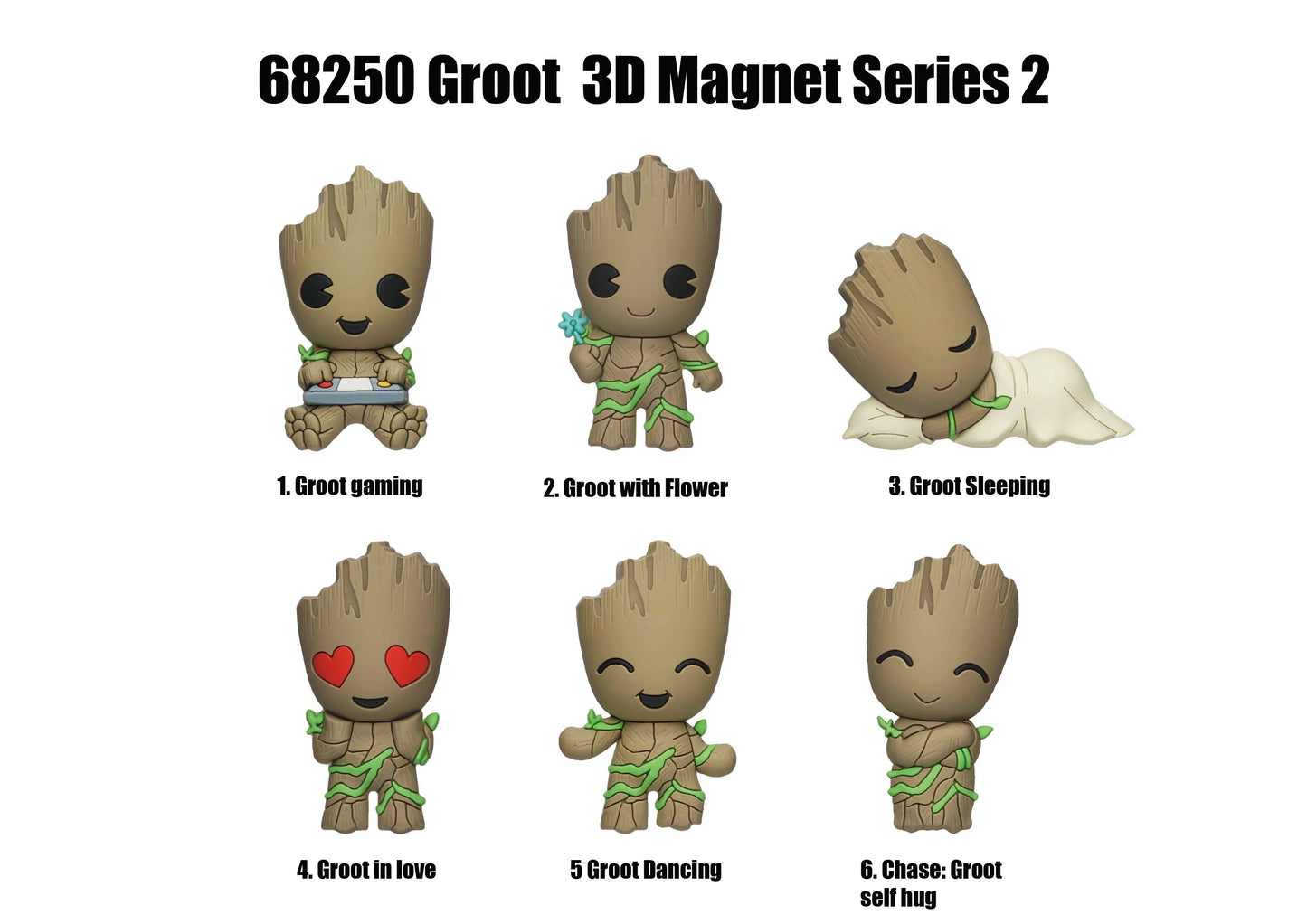 GROOT - Serie 2 - 3D Foam Magnets in blind bags (Display)